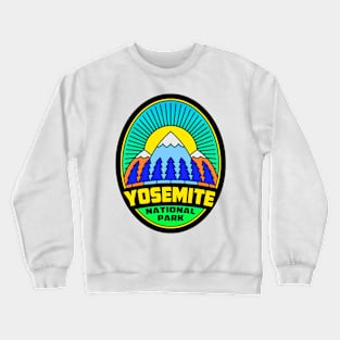 Yosemite National Park California Hike Hiking El Capitan Valley Crewneck Sweatshirt